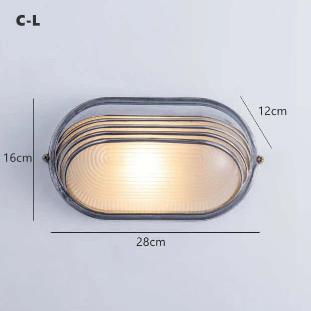 Applique murale — LED rétro industrielle étanche pour extérieur et jardin