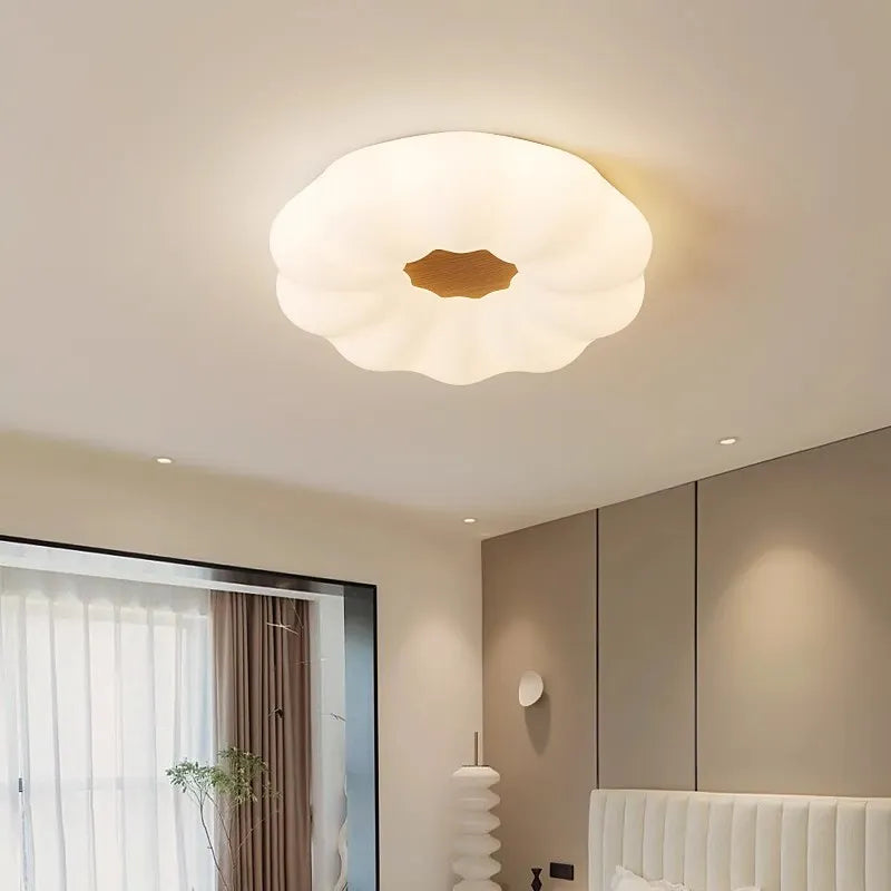 Plafonnier — Nordique en bois massif salon acrylique plafonnier chambre lustre lampe hôtel restaurant lampe moderne éclairage