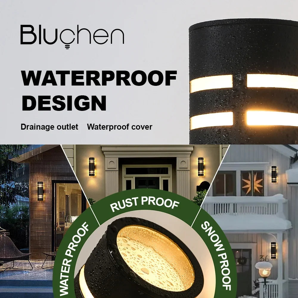 Applique murale — LED extérieure en acier inoxydable pour éclairage moderne