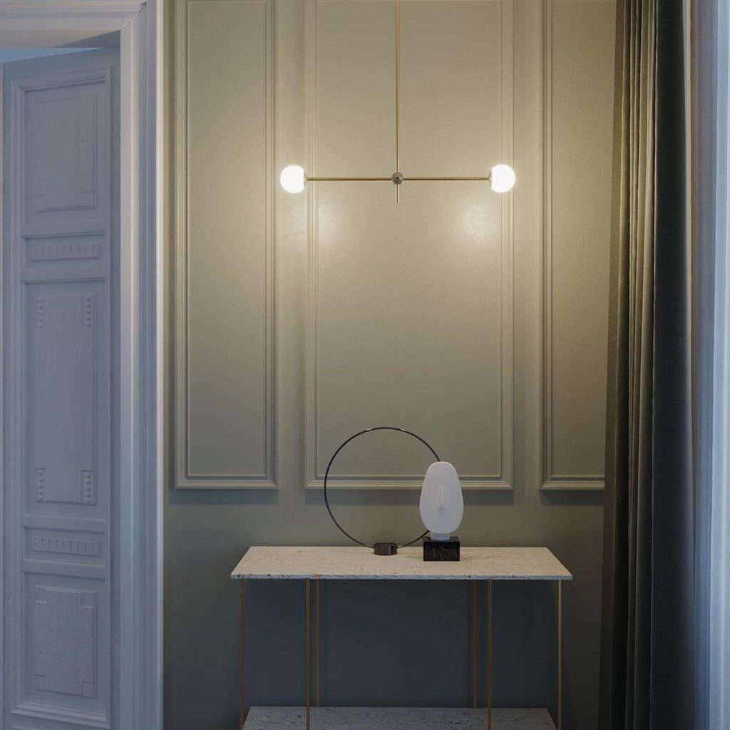 LustraLustre SI Laiton Verre Globe - Neutralighting