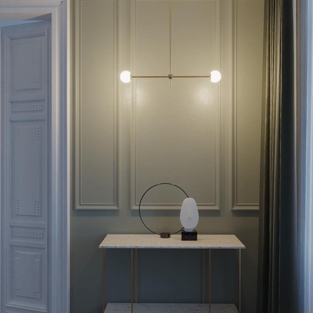 LustraLustre SI Laiton Verre Globe - Neutralighting