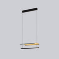 Ray Suspension Linéaire Inhabituel, Métal/Acrylique, Noir, Salon/Restaurant - Neutralighting