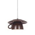 Valentina Moderne Coloré Tasse Céramique LED Suspension Chambre à Coucher - Neutralighting