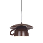 Valentina Moderne Coloré Tasse Céramique LED Suspension Chambre à Coucher - Neutralighting