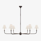 Silva Lustre Orientable Vintage, Métal/Acrylique, Noir/Blanc/Laiton, Salon - Neutralighting