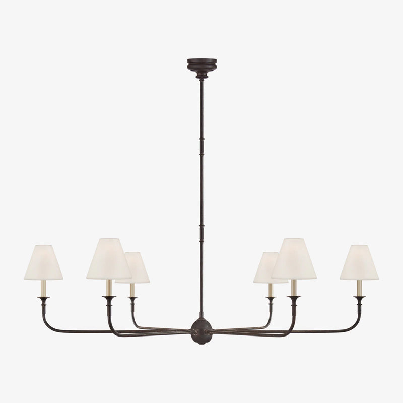 Silva Lustre Orientable Vintage, Métal/Acrylique, Noir/Blanc/Laiton, Salon - Neutralighting