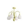 Arisha Suspension Multi Morandi, Métal/Verre, Blanc/Jaune, Couloir/Salon - Neutralighting