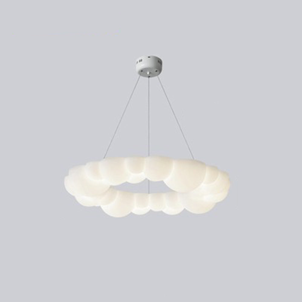 Arisha Plafonnier/Suspension Petale Moderne, Metal/Acrylique, Blanc, Salon - Neutralighting
