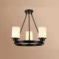 Silva Suspension Bague Rétro, Métal/Verre, Blanc/Noir, Salle à Manger/Salle de Séjour - Neutralighting