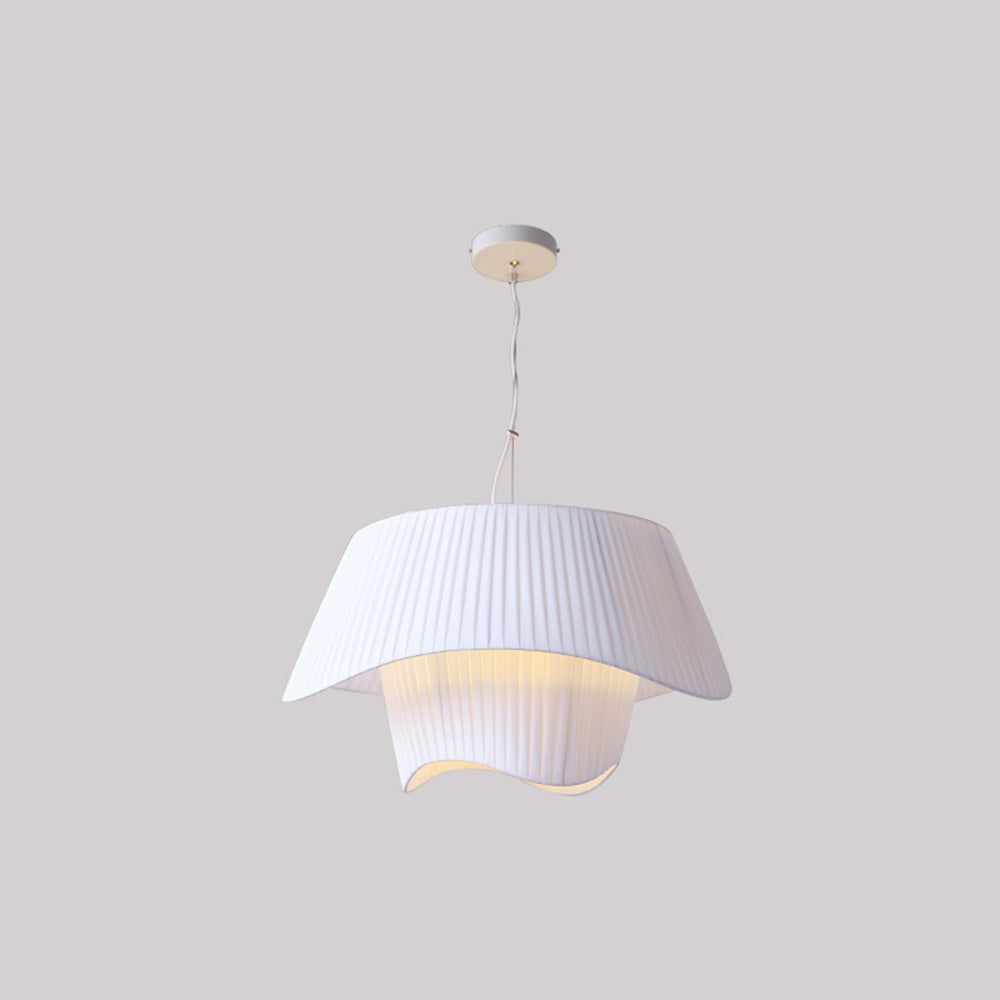 Ritta Suspension Nordique, Métal/Tissu, Blanc, Salon - Neutralighting
