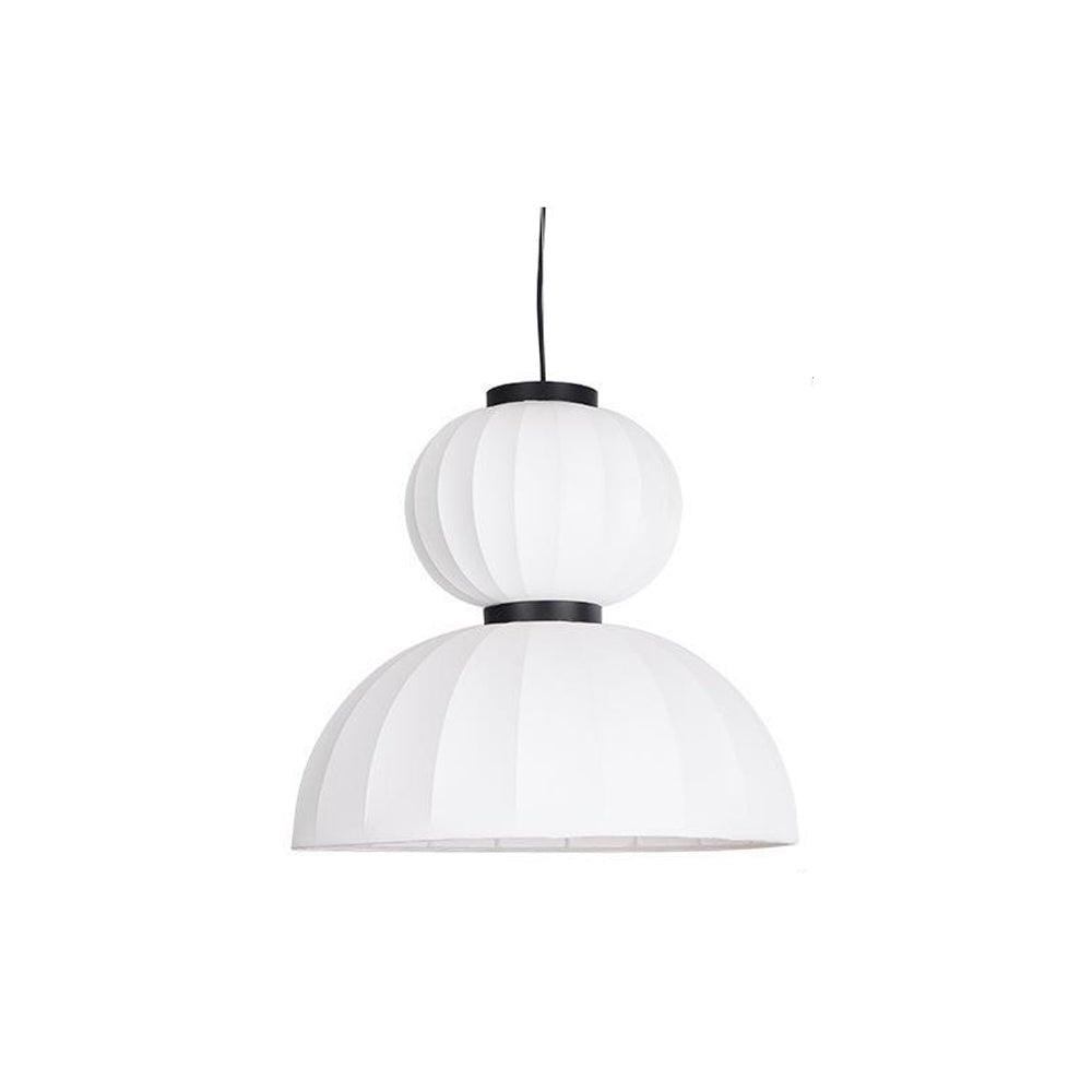 Ritta Suspension Vintage, Métal/Soie, Noir/Blanc, Chambre à Coucher - Neutralighting