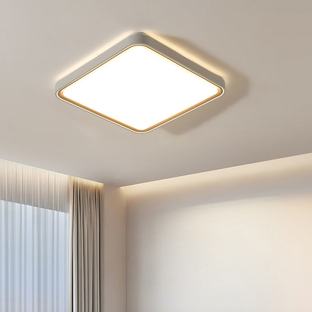 Arisha Plafonnier Carré/Rond Moderne, Métal/Acrylique, Doré, Salon - Neutralighting