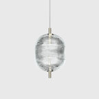 Valentina Suspension Globe Moderne, Verre/Métal, Noir/Or, Chambre - Neutralighting