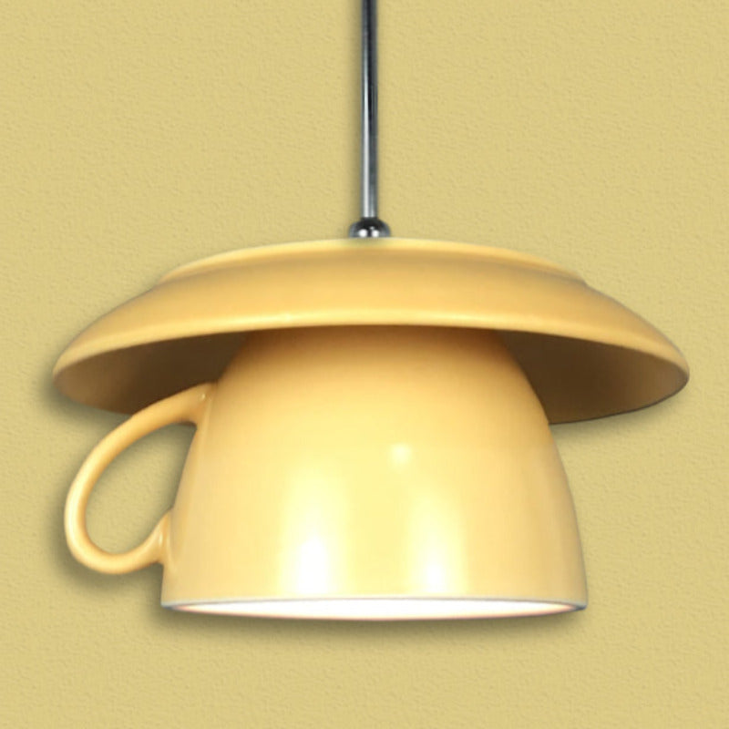 Valentina Pop Art Tasse Céramique LED Suspension Chambre à Coucher - Neutralighting