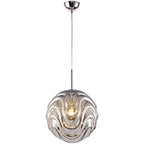 Valentina Moderne Sphère Suspension Verre Or/Noir Salle à manger - Neutralighting