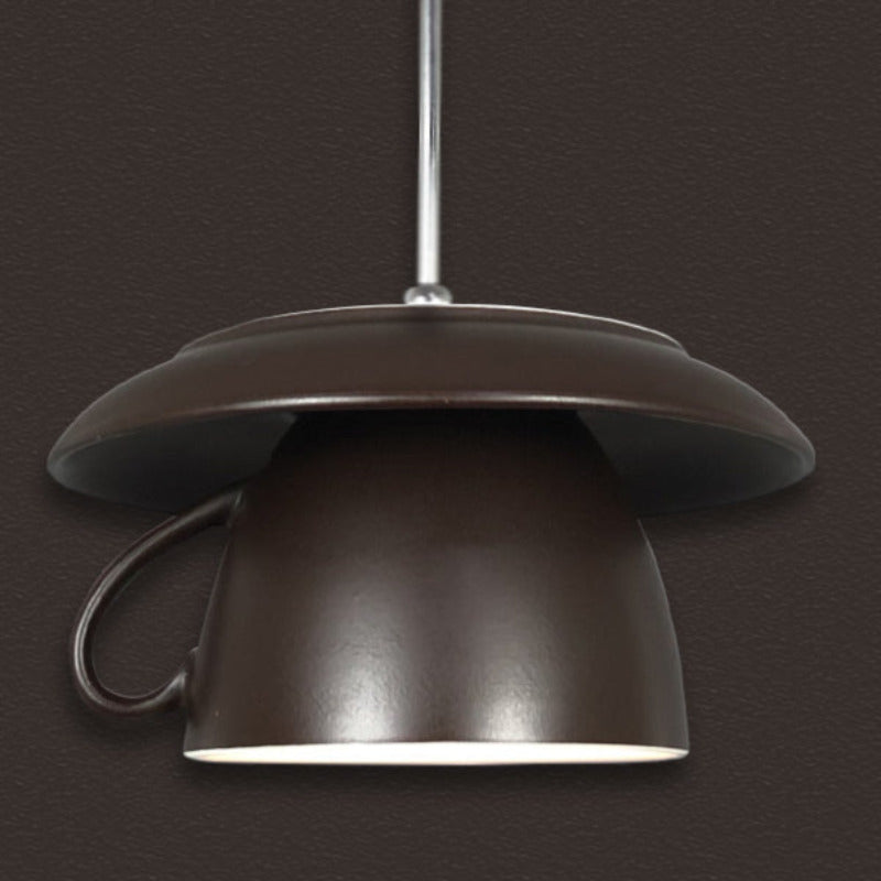 Valentina Pop Art Tasse Céramique LED Suspension Chambre à Coucher - Neutralighting