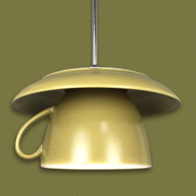 Valentina Pop Art Tasse Céramique LED Suspension Chambre à Coucher - Neutralighting