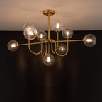 Valentina Moderne LED Lustre Or Verre Salle À Manger/Salon/Chambre À Coucher - Neutralighting