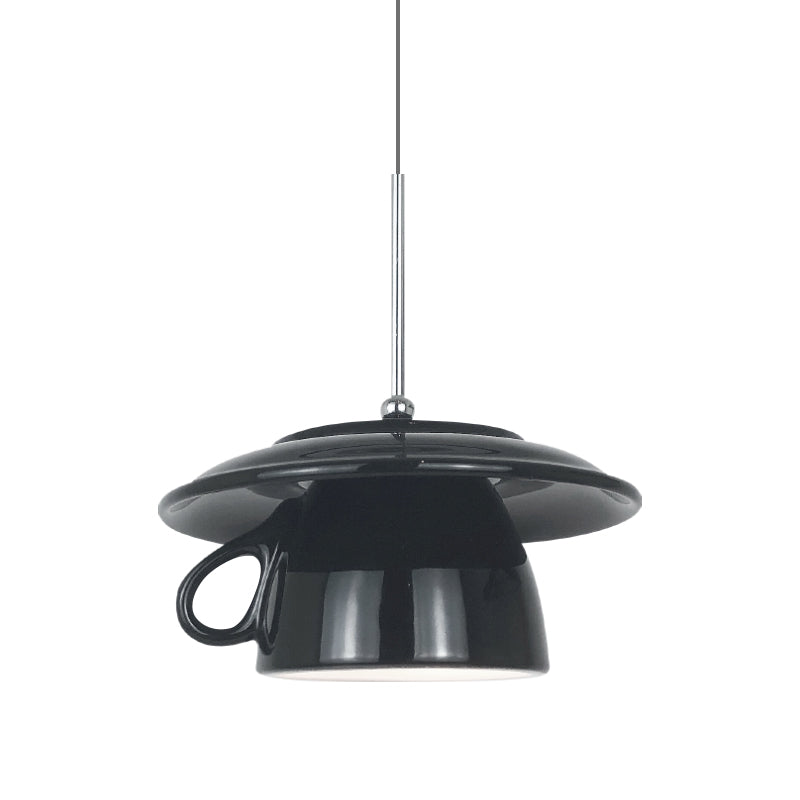 Valentina Moderne Coloré Tasse Céramique LED Suspension Chambre à Coucher - Neutralighting