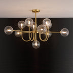 Valentina Moderne LED Lustre Or Verre Salle À Manger/Salon/Chambre À Coucher - Neutralighting