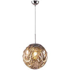 Valentina Moderne Sphère Suspension Verre Or/Noir Salle à manger - Neutralighting