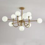 Valentina Moderne LED Lustre Or Verre Salle À Manger/Salon/Chambre À Coucher - Neutralighting