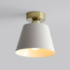 Arisha Cylindrique Métal Plafonnier Noir/Blanc Salle À Manger - Neutralighting