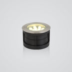 Ray Spot de Bassin Cylindre Moderne, Métal/Verre, Noir, Cour - Neutralighting