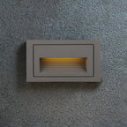 Ray Éclairage Escalier Extérieur Carré Simple, Métal/Acrylique, Noir/Gris/Blanc, Escalier - Neutralighting