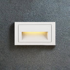 Ray Éclairage Escalier Extérieur Carré Simple, Métal/Acrylique, Noir/Gris/Blanc, Escalier - Neutralighting