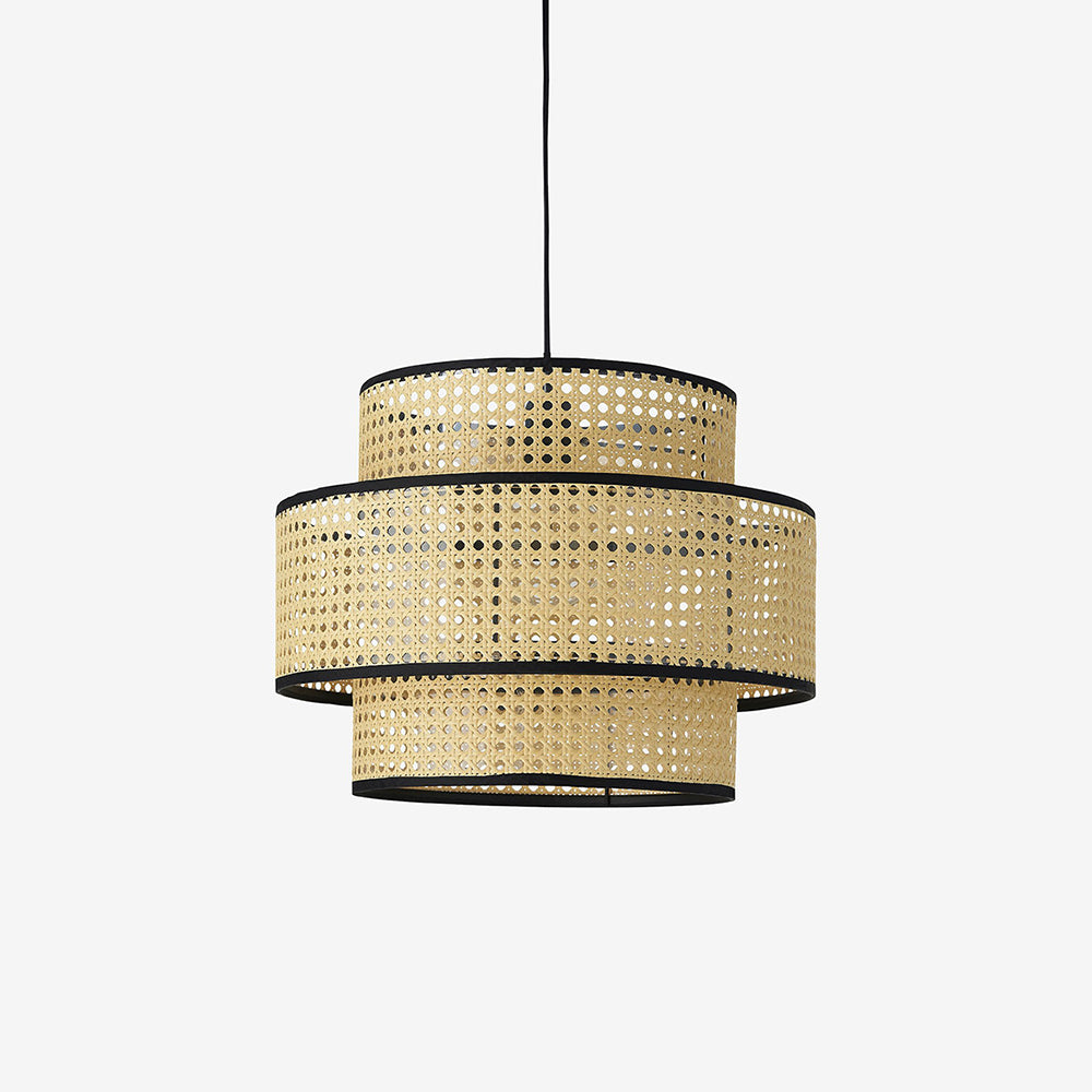 Ritta Suspension Cylindre Moderne, Métal/Acrylique, Bois, Salon - Neutralighting