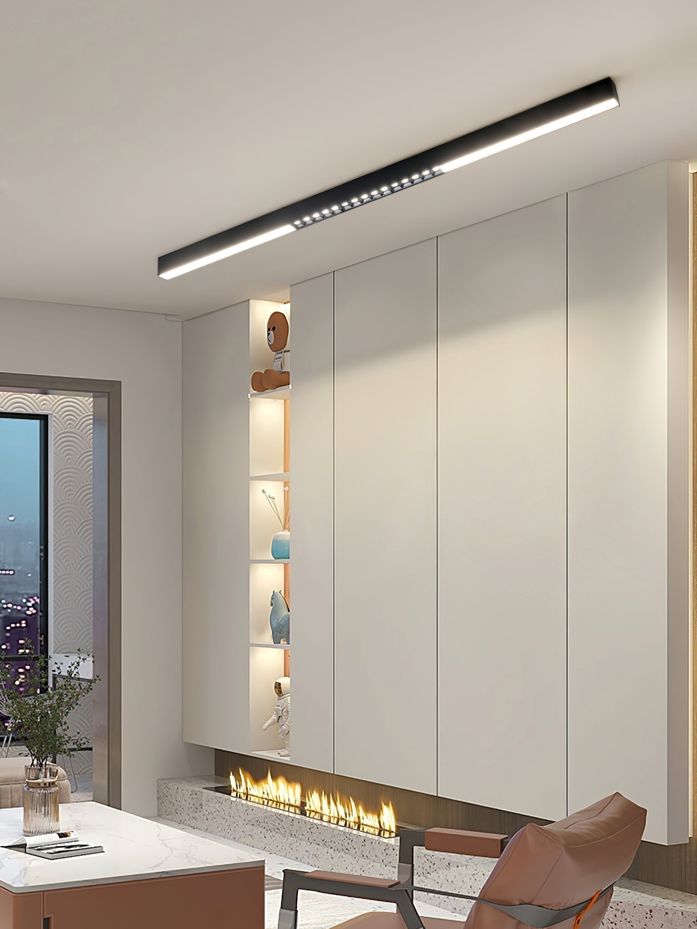 Line Suspension Flottante Moderne en Aluminium - Neutralighting
