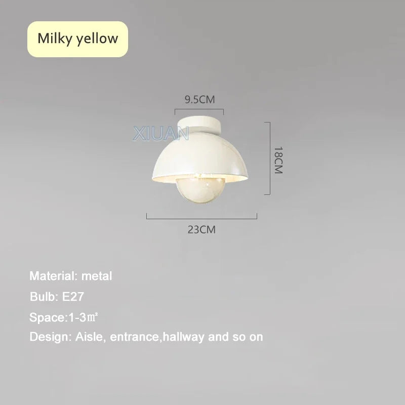 Plafonnier led semi-circulaire moderne pour allée balcon escalier Éden Orée - Esprit Contemporain & Décor Élégant