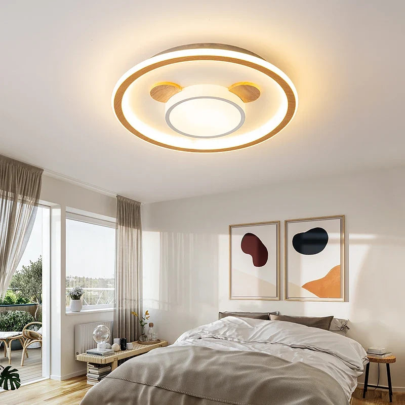 Plafonnier nordiques led dessin animé éclairage intérieur art décoration Albane Échappée en Bois - Une Touche Naturelle dans le Décor