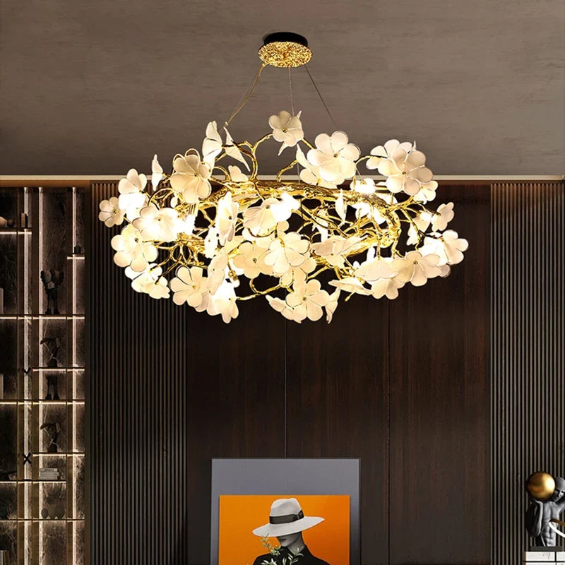 Lustre — Moderne en anneau éclairage de luxe décoration suspendue