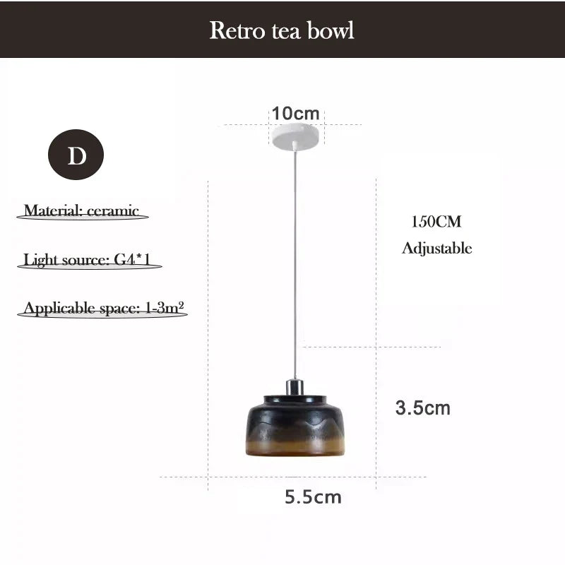 lampe de tasse en céramique style nordique minimaliste moderne