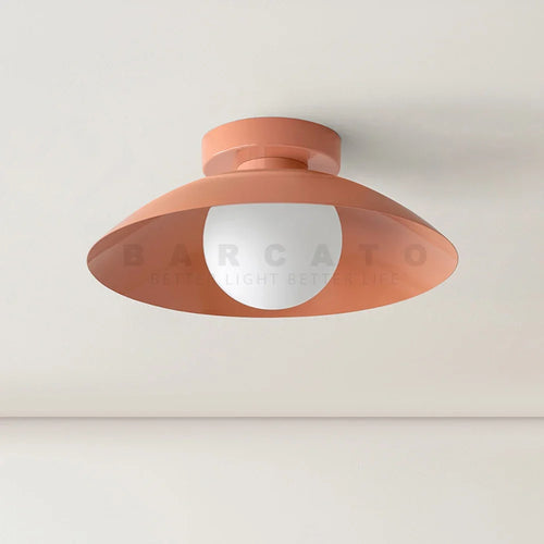 Abat-jour — Nordiques chambre d'enfants abat-jour en métal coloré 110V 220V Beige rouge G9 lampe moderne pour couloir allée intérieur créatif