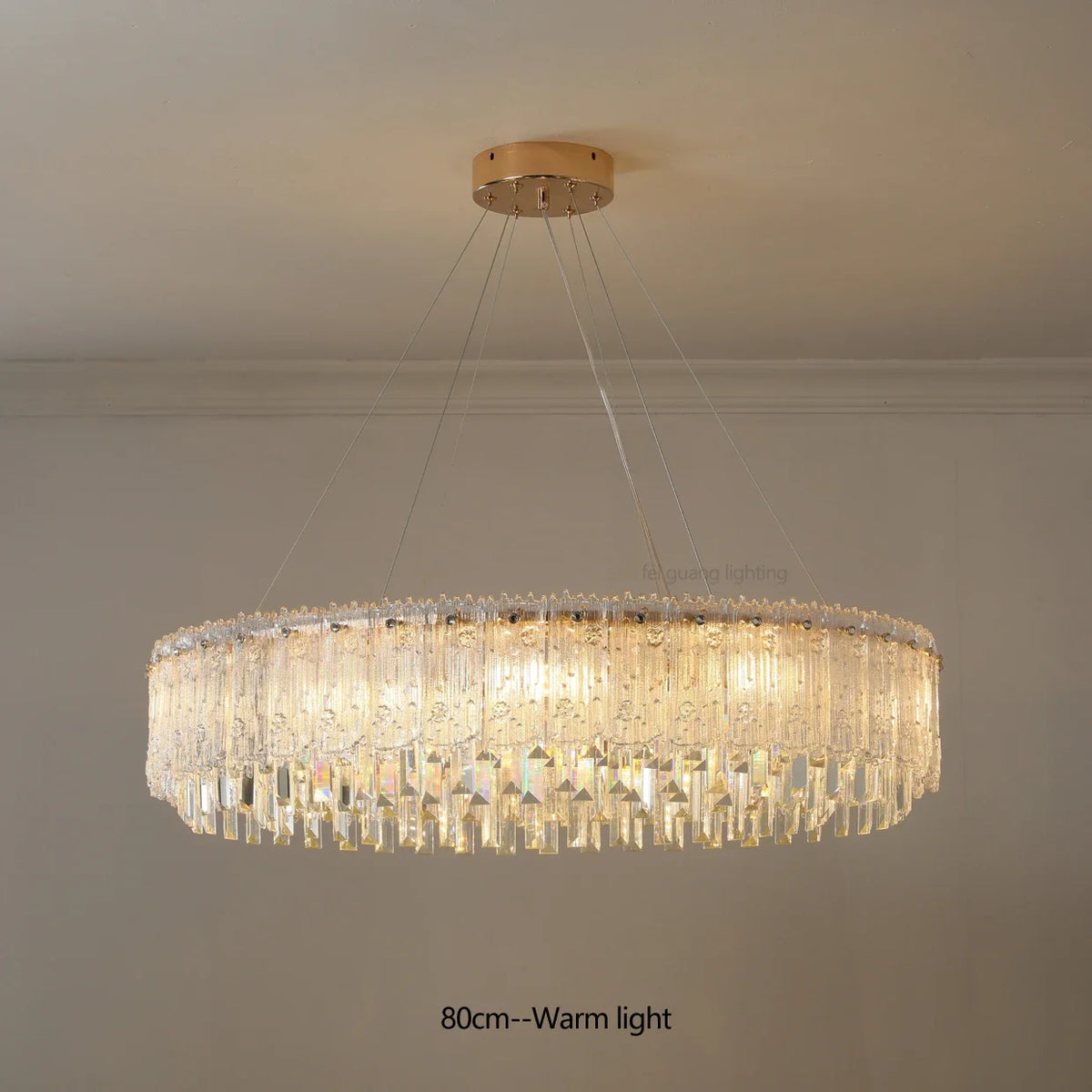 Lustre — Moderne en cristal pour décoration haut de gamme