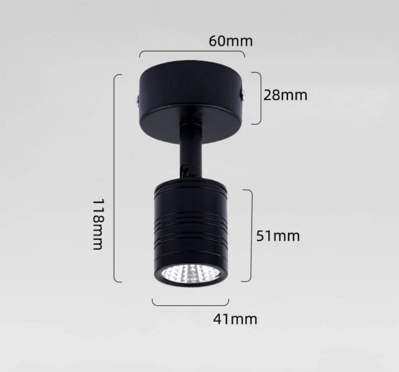 Spot — LED rotatif pour vitrine et comptoir décoratif