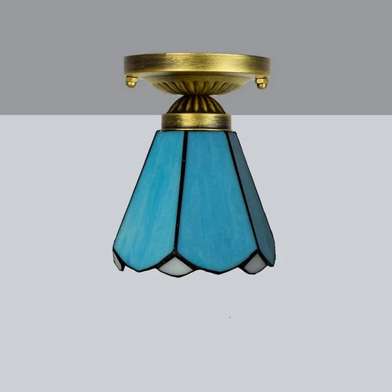 Plafonnier moderne en éclairage led nordique pour balcon et allée Hélène Cantate en Verre - Reflets Délicats & Élégance Visuelle