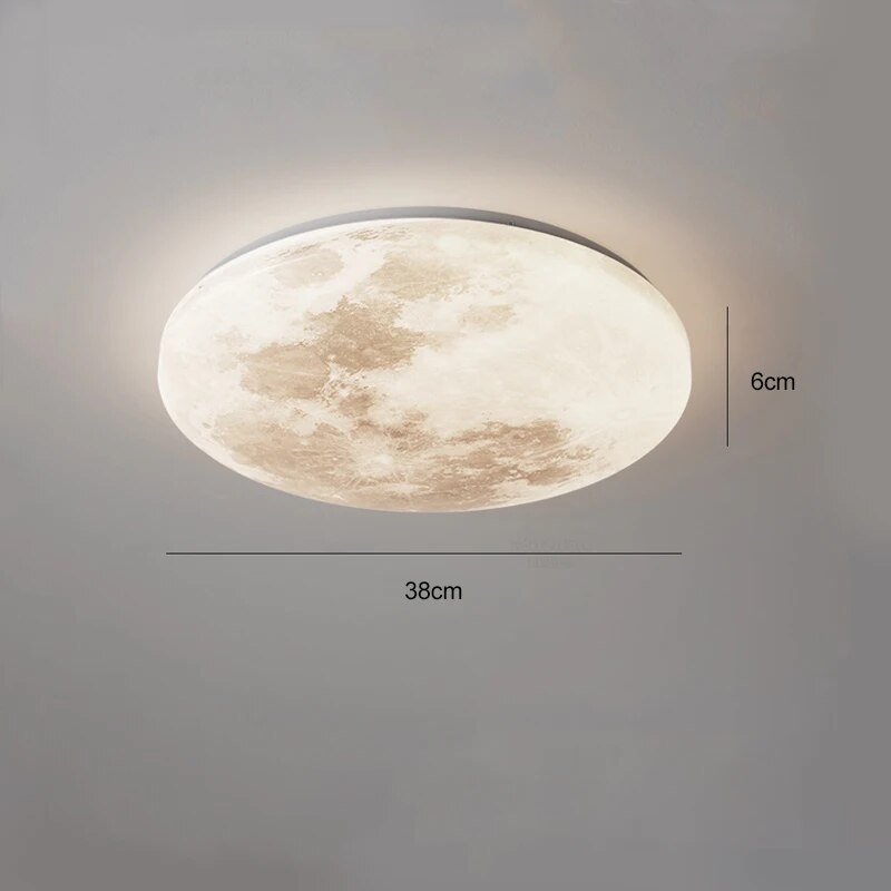 Plafonnier lune moderne minimaliste Lucile Finesse - Esprit Épuré & Harmonie Intérieure