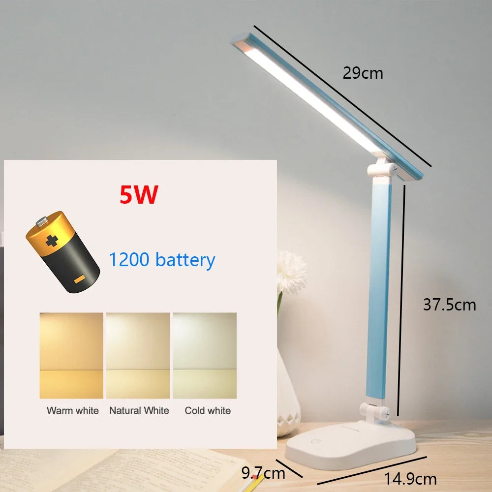 lampe de bureau led tactile usb avec protection des yeux