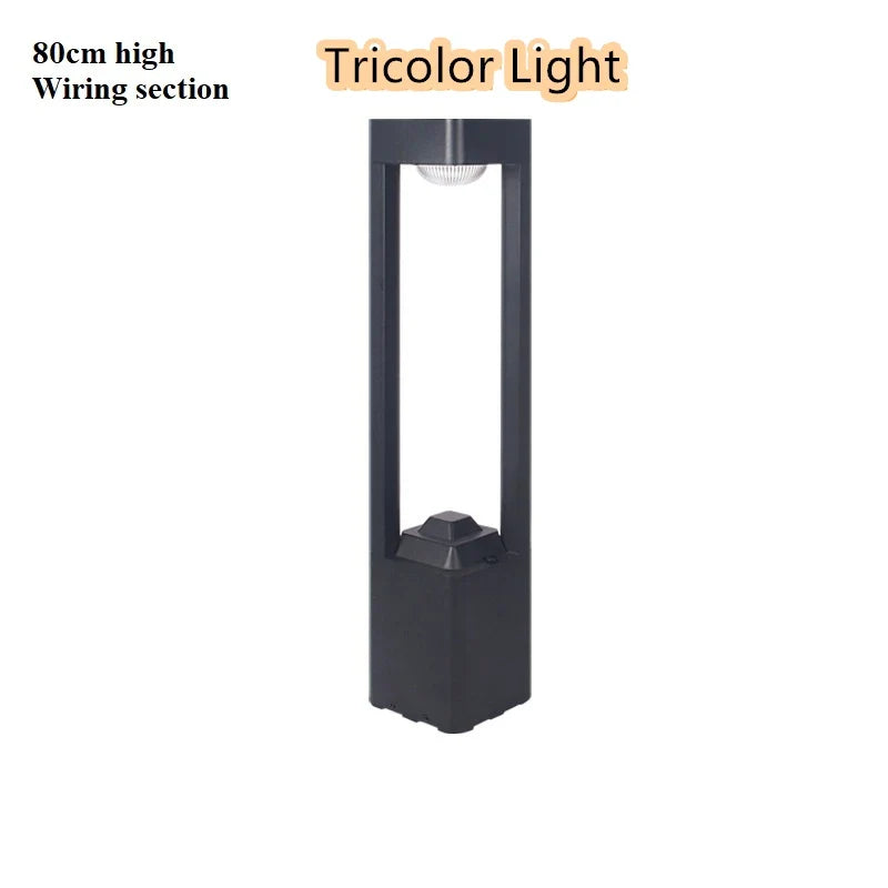 lampes de pelouse à led étanches modernes pour extérieur jardin et cour
