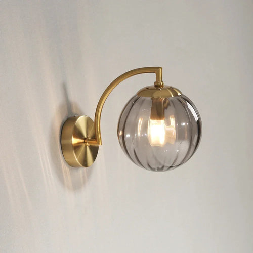 Applique murale led moderne minimaliste nordique intérieur Sibylle Écho en Verre - Jeux de Reflets & Harmonie Intérieure