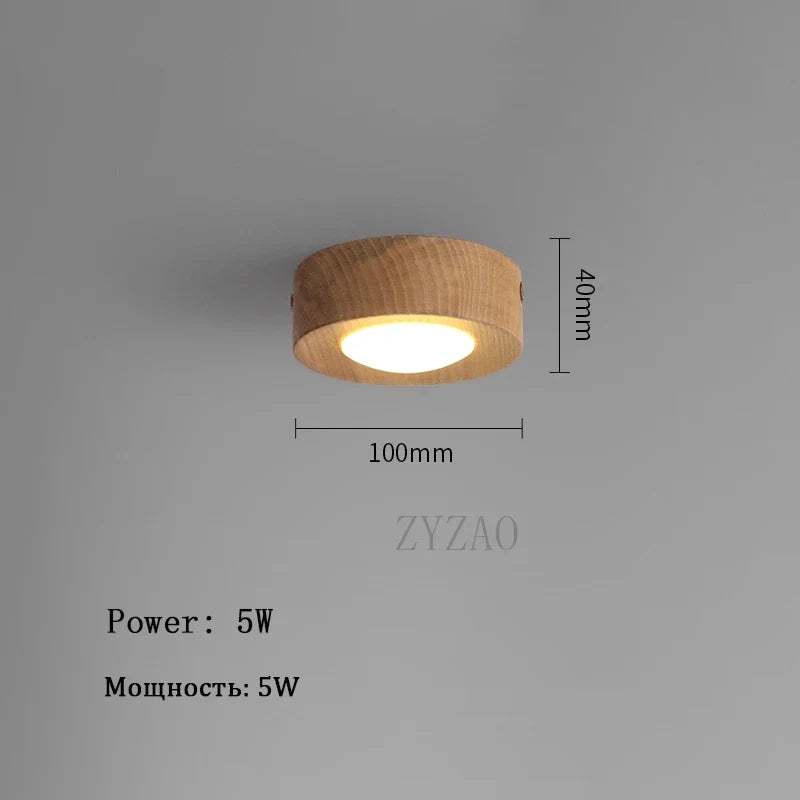 Lampe plafonnier en noyer et frêne led décoration maison Aurore Souffle en Bois - Une Touche Naturelle dans le Décor