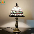 Lampe à poser — De table style tiffany en verre décoratif antique