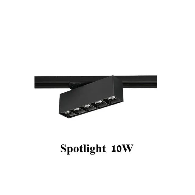 Plafonnier cree led rail éclairage pour magasins et intérieurs modernes Béryl Onde en Aluminium - Caractère & Élégance dans le Décor