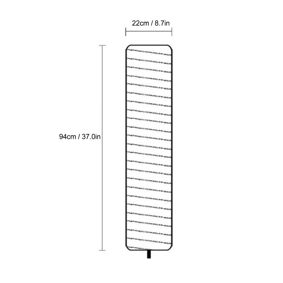 Abat-jour pour lampadaire en papier de riz de 94 cm – Nivéane
