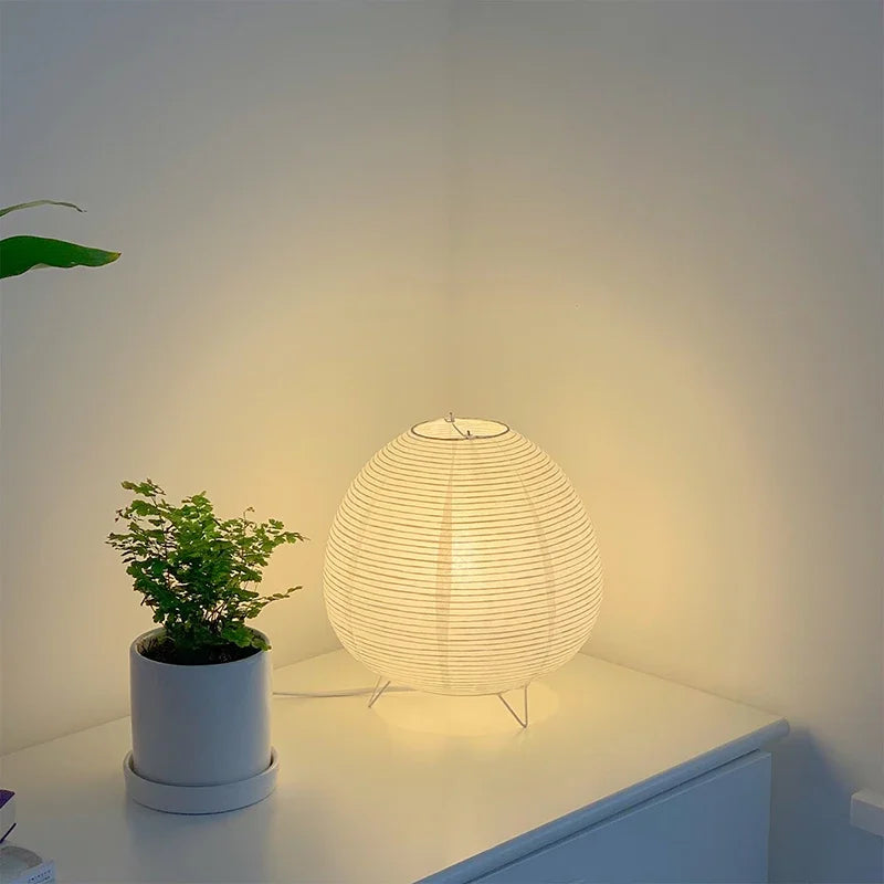 Lampe Japonaise Papier Gaël Lointain - Légèreté Visuelle & Esprit Serein
