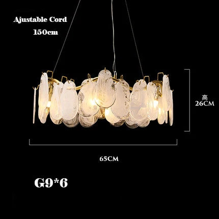 Lustre — Suspendu en verre design nuage créatif moderne